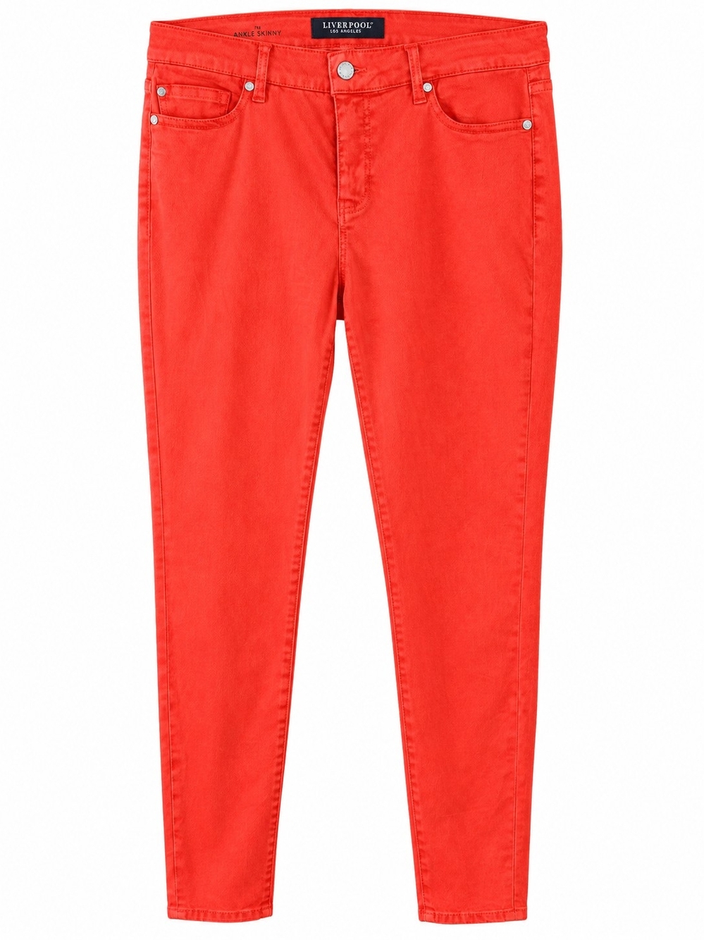 Liverpool Vibrant Orange Skinny Jeans - Ankle Length